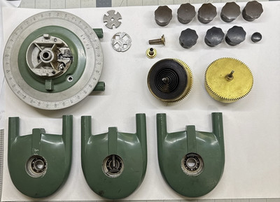 Vintage Drafting Machine Arm Parts Lot Bruning/Boardmaster Style Head +Parts