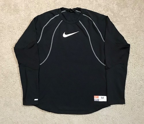 Vtg 90s Nike Men’s Size Medium Black Center Swoosh Wrap Around Trim Gym Top