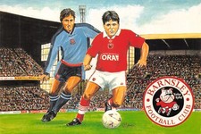 FOOTBALL GROUNDS & CLUBS  BARNSLEY POSTCARD CONTINENTAL SIZE UNUSED MINT