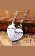 Mother Daughter 2 PC Necklace Set