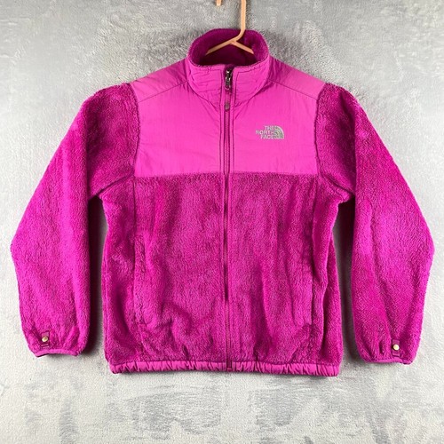 North Face Denali Jacket Girls Large Pink Magenta Fleece Full Zip