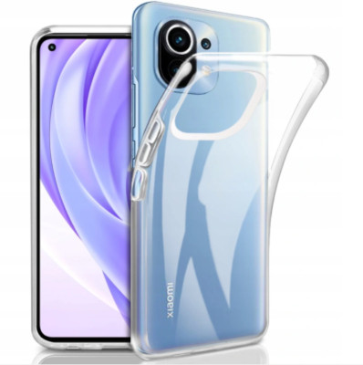 FÜR XIAOMI Mi 11 LITE - ULTRA SLIM Silikonhülle Hülle Handy Case Tasche CLEAR
