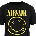 Official Licensed T-Shirt Nirvana Smiley Stamp Rockwear