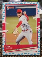 2020 Panini Donruss #136 Luis Castillo Baby Shark Parallel Cincinnati Reds 