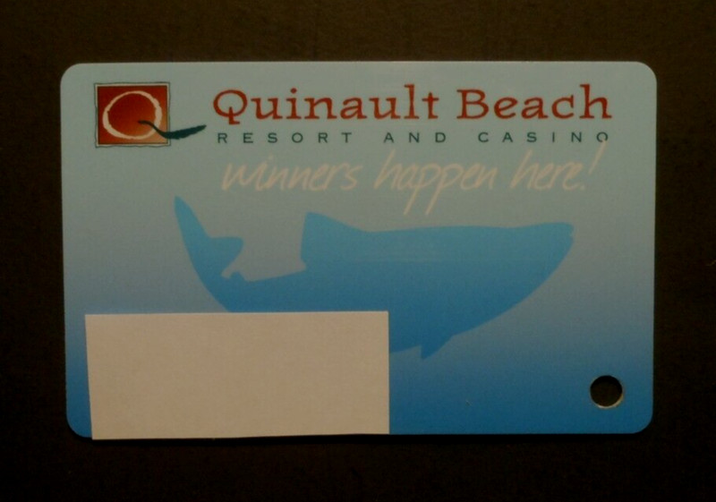 CASINO PLAYERS SLOT CARD "QUINAULT BEACH RESORT AND CASINO" OCEAN SHORES, WA.