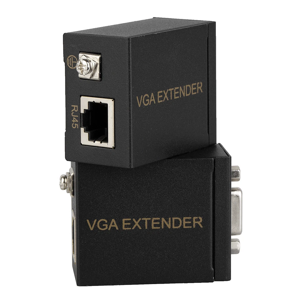 VGA Extender Over RJ45 Ethernet LAN Cable 60M Video Signal Transmitter Receiver - Image 4 of 4