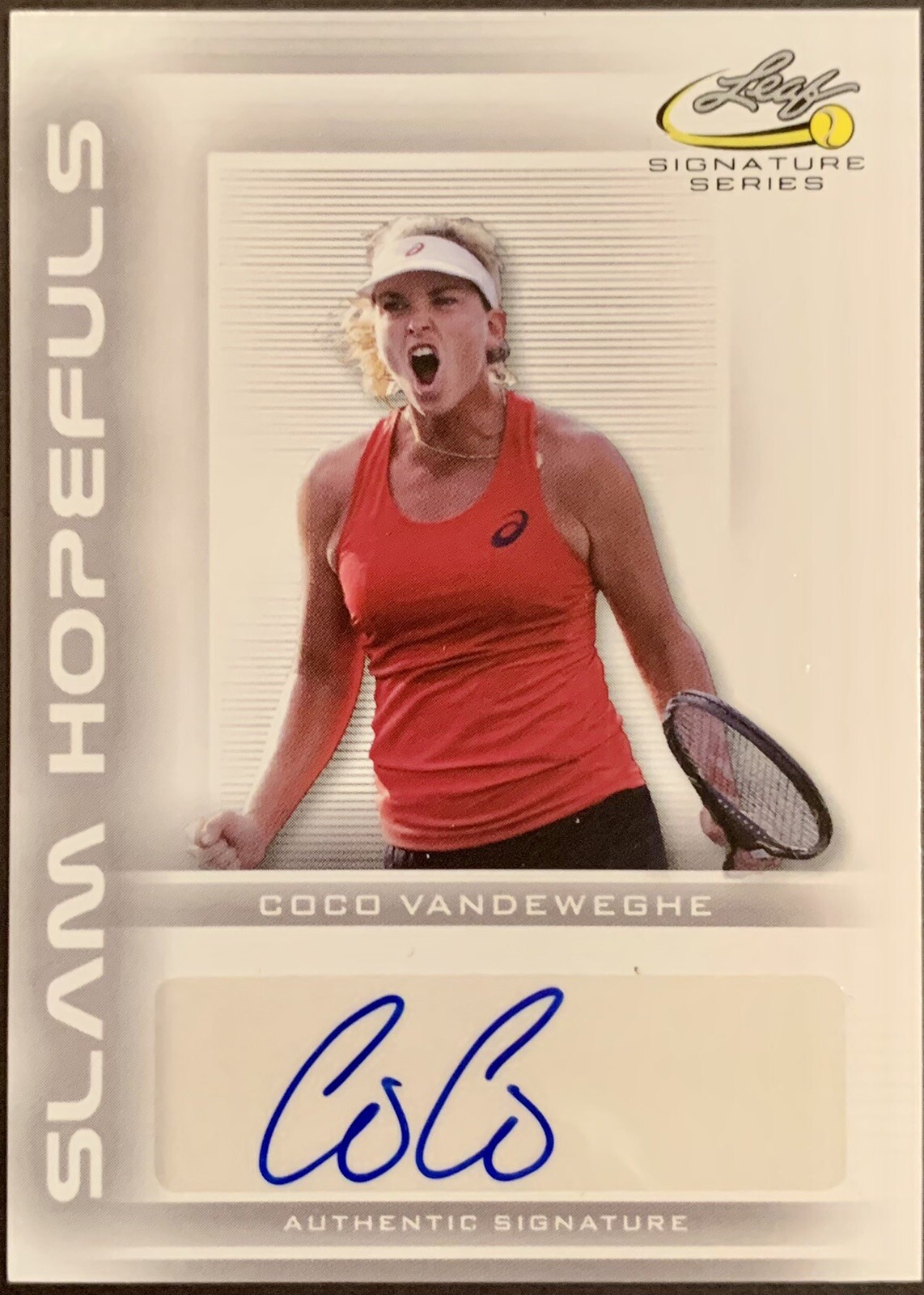 2017 LEAF COCO VANDEWEGHE AUTO AUTOGRAPH SIGNATURE SERIES GRAND SLAM HOPEFULS