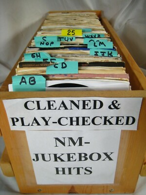 45 rpm vinyl record Jukebox Rock NM- pop 70s/80s+ Cleaned & Plays you select