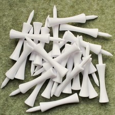 50 Castle Plastiktees 7,0 cm weiß Plastik Te...