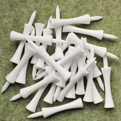 75 Castle Plastiktees 7,0 cm weiß Plastik Tees Golftees Golf-Tees Kunststoff - Bild 1 von 3