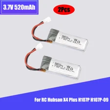 2Pcs 3.7v 520mAh 25C 801844 LiPo battery for Hubsan X4 Plus H107P H107P-09 Drone