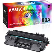 1x Black Toner Compatible with HP 80A CF280A LaserJet Pro M401a 400 M401d M401n