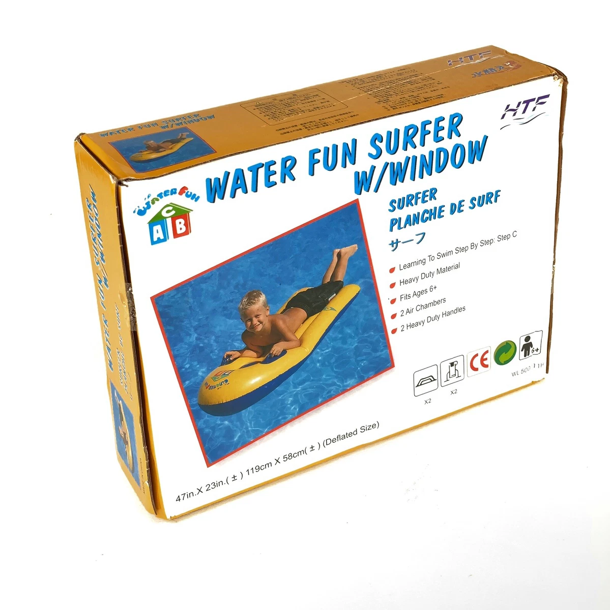 Water Fun Surfer w Window New In Box For Floating Swimming eBay