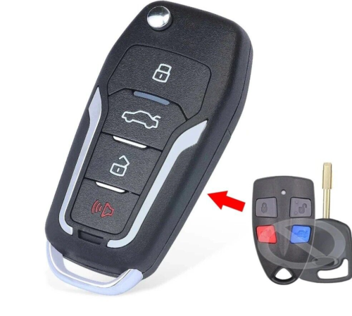 Full Remote Control Car Key Fob 4 Buttons 304MHz for Ford AU Falcon FPV XR6 XR8 - 第 1/5 張圖片