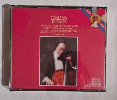 yo-yo ma JS BACH THE 6 UNACCOMPANIED CELLO SUITES CD NEW large shrink chunks out
