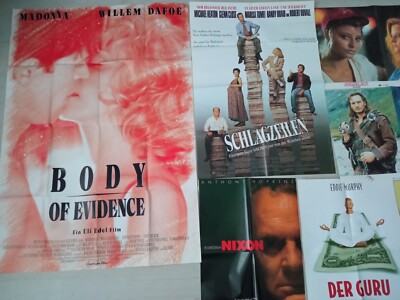 E36 Konvolut  FILMPLAKATE / AUSHANGFOTOS / PRESSEFOTOS Body of Evidence Madonna