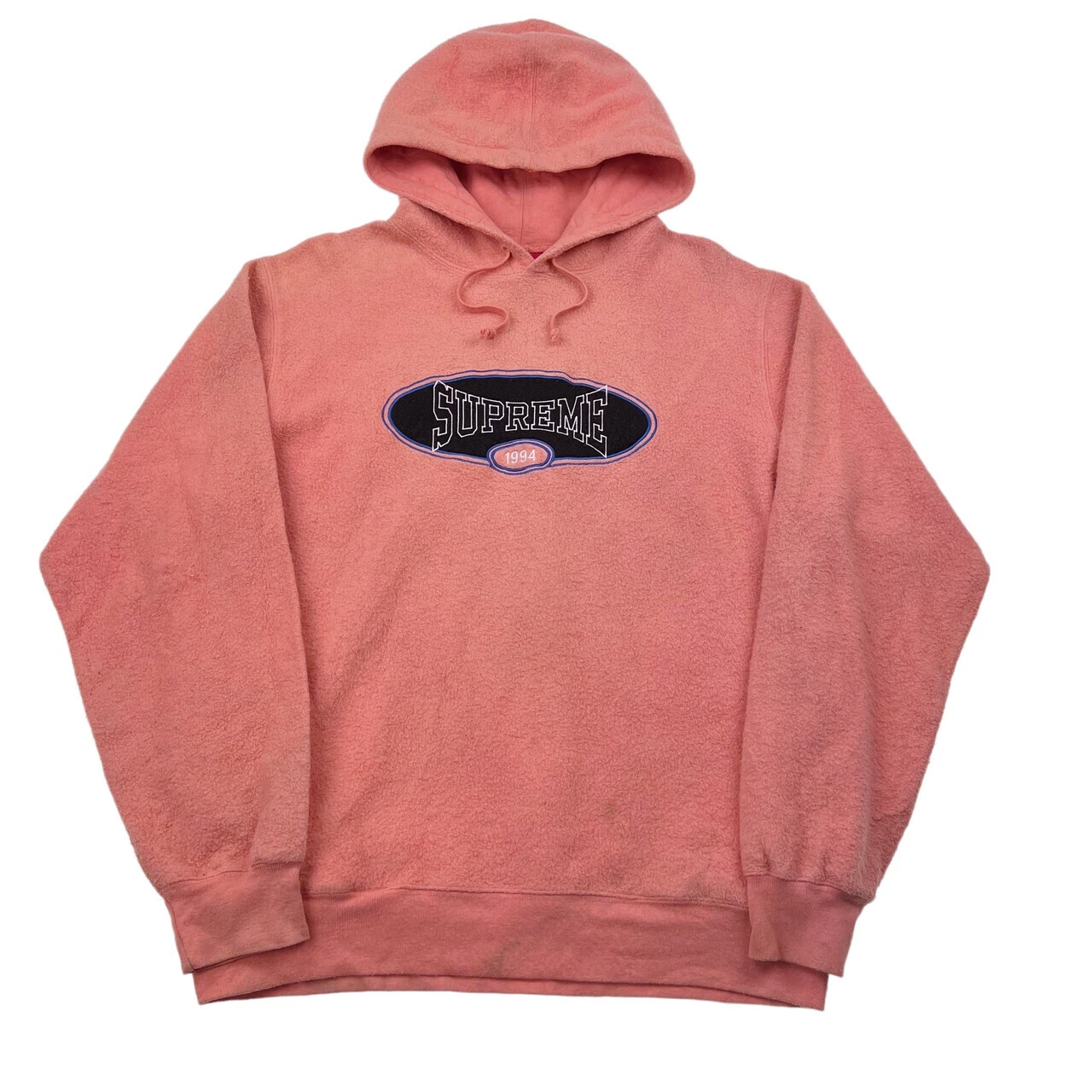 Felpa con cappuccio Supreme Peach in pile