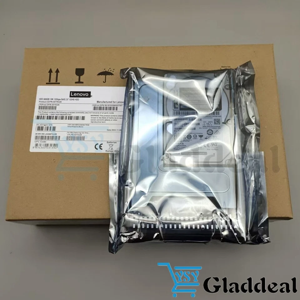 New Lenovo 00YK028 7XB7A00039 600GB 2.5'' 15K 12GB/s SAS Internal Hard Drive - Image 3 of 4