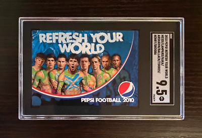 2010 Pepsi Refresh Your World Card SGC 9.5 Lionel Messi Henry Kaka