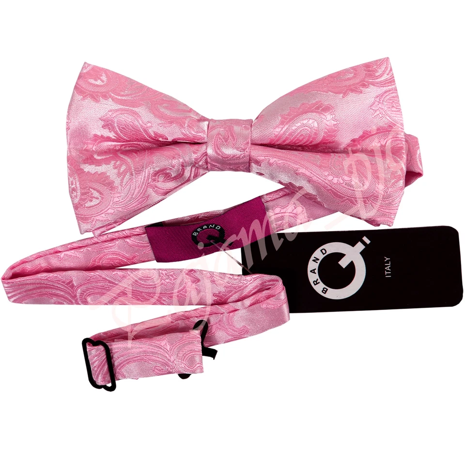 Pajarita Paisley Boda Fiesta Baile de graduación Negro Rosa Dorado Verde Aqua Azul Real Coral Foto 2 de 4