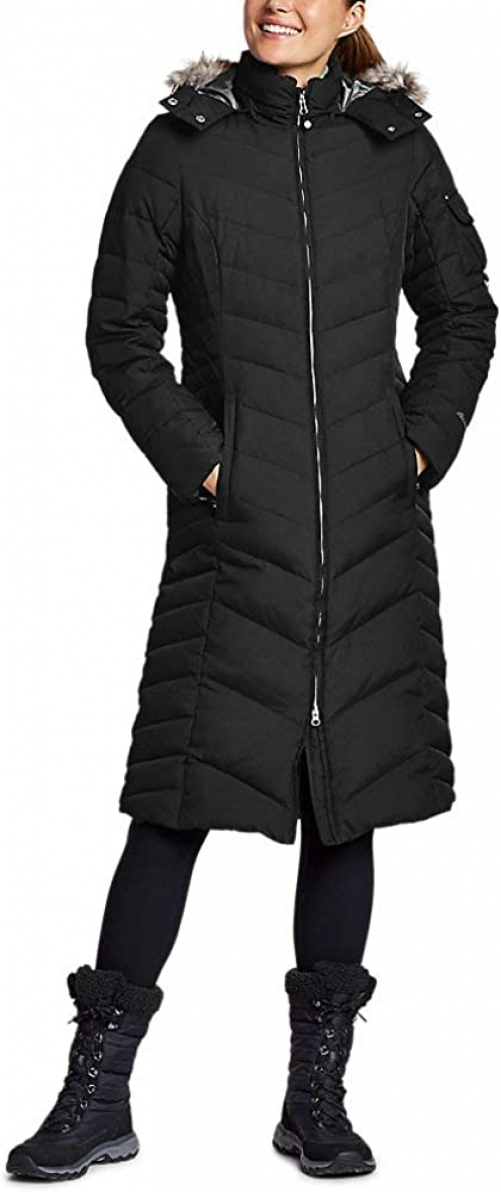 eddie bauer women's sun valley down parka black