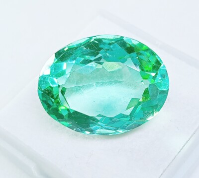 Light Green Peridot Oval Cut Loose Gemstone Beautiful 16-18 Ct Lab Growned JP295