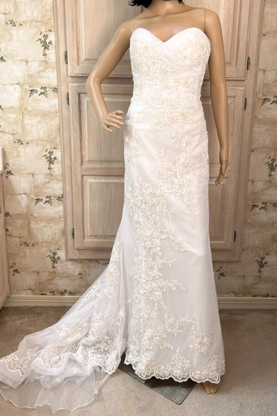 White Modern Royal Dress main image 1