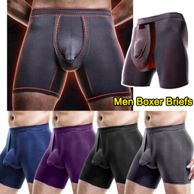Herren Sexy Elefanten Nase Unterwäsche Low-Rise Bulge Pouch Boxershorts Shorts