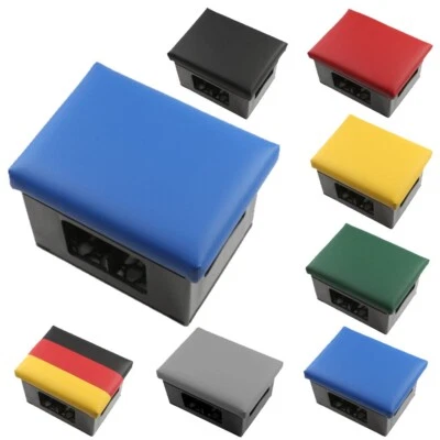 BIEREX Bierkistensitzkissen Uni-Farbe-Getränkekisten-Kissen Uni-Farbe- Lederfarbe Blau