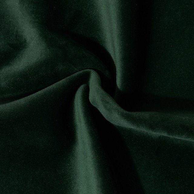 SAMPLE OF Solid Heavy Upholstery Soft Velvet Fabric Color Forest Green
