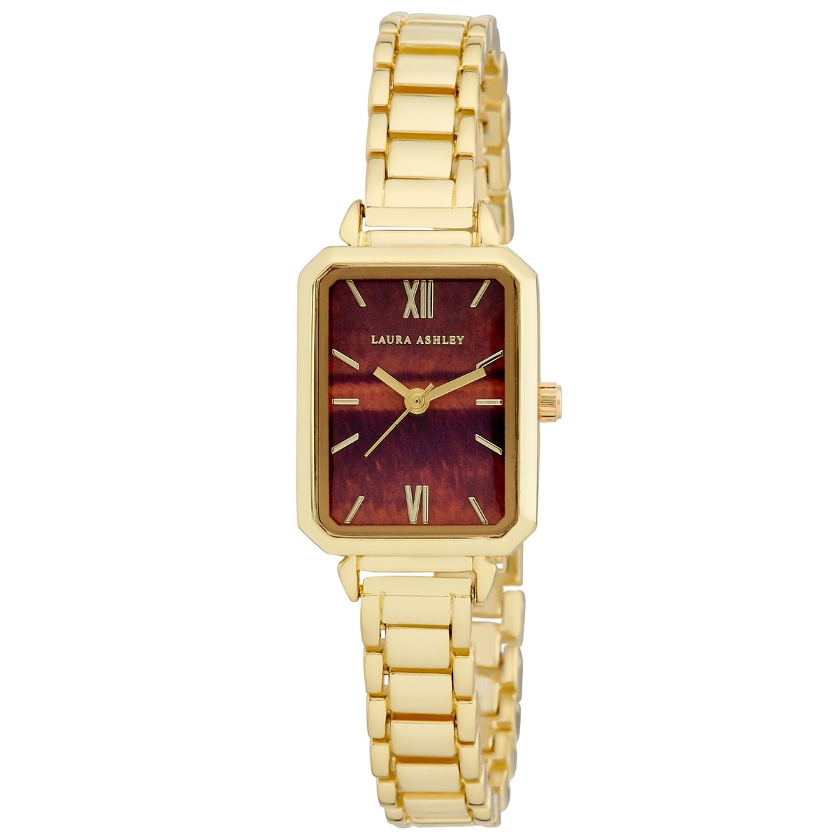 Laura Ashley Women's 21mm Tank Case Bracelet Watch (LA2079) | eBay