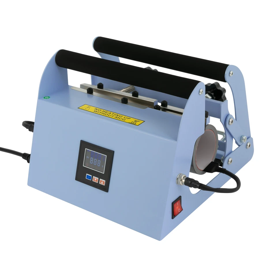 Blue Tumbler Heat Press Car Cup Mug Press Heat Machine Temp/Time Adjustable DIY - Image 4 of 4