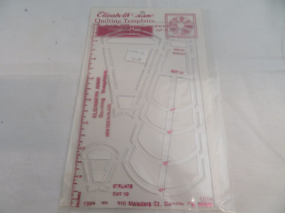 Elizabeth Anne Quilting Templates Dresden Plate  QT04