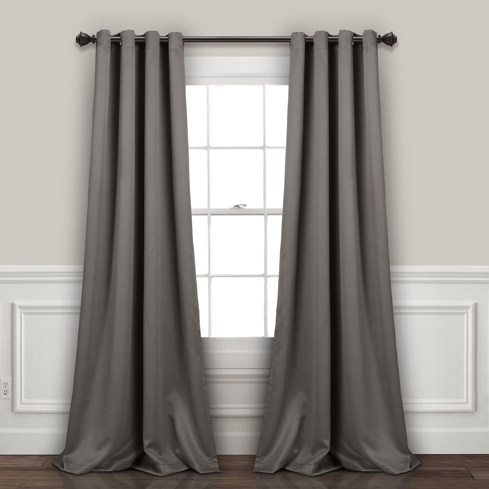 Insulated Grommet Blackout Window Curtain Panels, Pair, 52