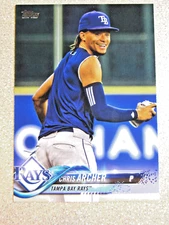 2018 TOPPS SERIES 1 #191 CHRIS ARCHER SHORT PRINT SP VARIATION TAMPA BAY RAYS