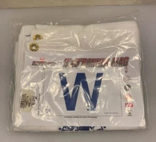 Rico Industries Chicago Cubs MLB W Banner Flag White Blue 3’ x 5’ NIP New $45