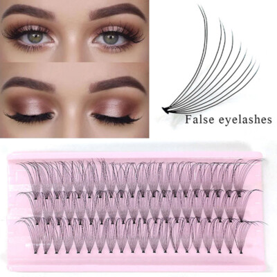 Viele 60 Einzeln Flare Knstliche Wimpern Cluster Party Make-Up Sets .J |  eBay.de