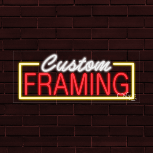 BRAND NEW "CUSTOM FRAMING" w/BORDER 30x12X1 INCH LED FLEX INDOOR SIGN 30224 - Picture 1 of 1