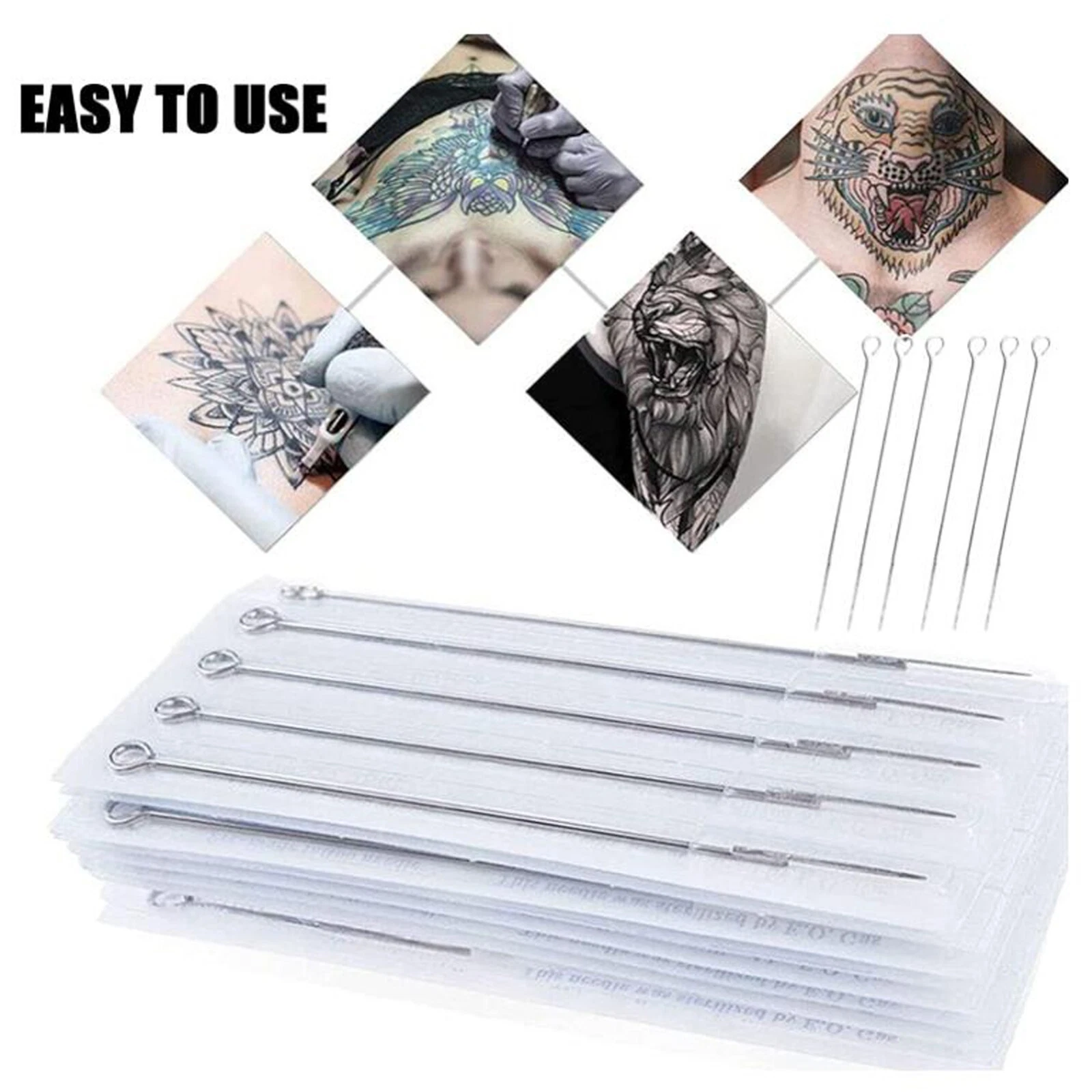100pcs Mixed Assorted Tattoo Needles 10 Sizes-3 5 7 9RL 5 7 9RS 5 7 9M1 - product detail image 4