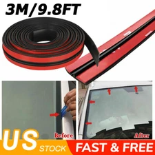 10FT Car Rear Windshield Window Edge Moulding Rubber Weatherstrip Seal Strip USA