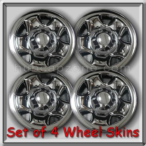 Set of 4 Chrome Wheel Skins Hubcaps 16" 20052020 Toyota Wheel Covers eBay