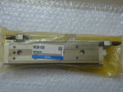 One New SMC MXQ16-100B Slide Cylinder MXQ16100B Expedited Shipping