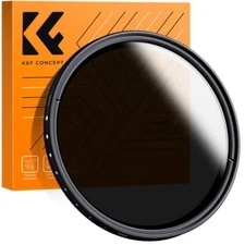 K&F Concept 67mm Adjustable ND Lens Filter Variable Neutral Density ND2 to ND400