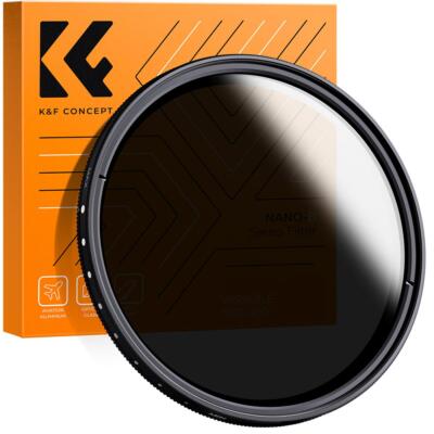 K&F CONCEPT 67mm Adjustable ND Lens Filter Variable Neutral Density ND2 to ND400