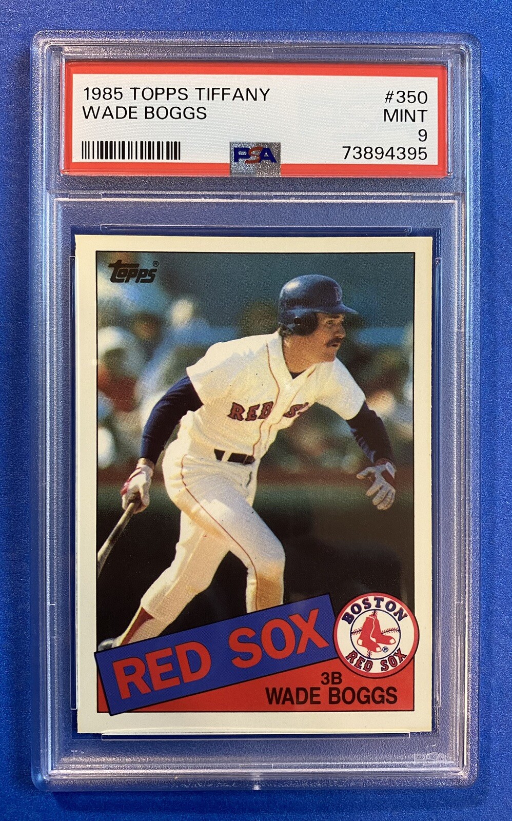 1985 Topps Tiffany #350 Wade Boggs Boston Red Sox HOF PSA 9 MINT