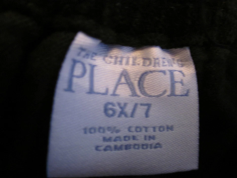The Children's Place 女孩黑色丝绒裙弹性腰部荷叶边下摆 尺寸 6X/7X — 第 3/3 张图片