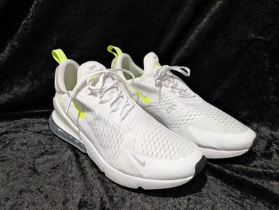 Nike Air Max 270 Essential White/Volt/Wolf Grey #DN4922-100, Men's 14 EUC No Box