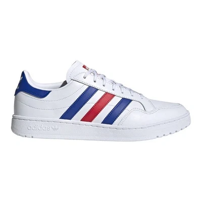 Chaussures Universel hommes Adidas Team Court FW5068 Blanc-Rouge-Bleu - Photo 1/4