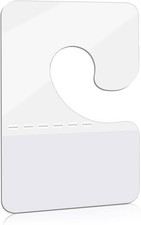 200 Pack Plastic Hang Tags Clear Round Hole Self Adhesive Hanging Tabs Heavy