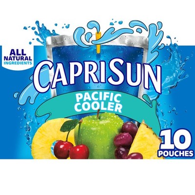 Capri Sun Flavored with Other Natural Flavor Juice 6 Fl Oz (Pack of 10), blue